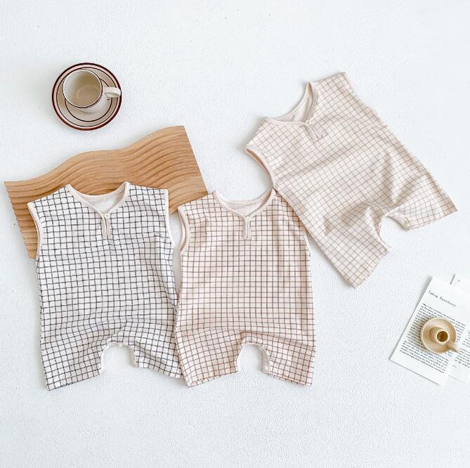 子供服★ロンパース★連体服★韓国風子供服★ベビー★袖なし★可愛い★3色★66-90CM