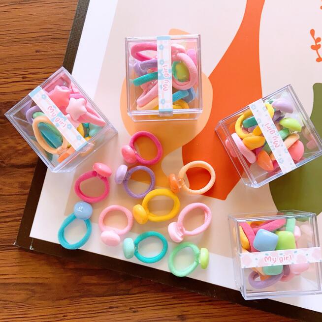 髪飾り★まとめ髪用★ヘアアクセサリー★子供用★キッズ女の子★ヘアゴム★10枚入り★多色
