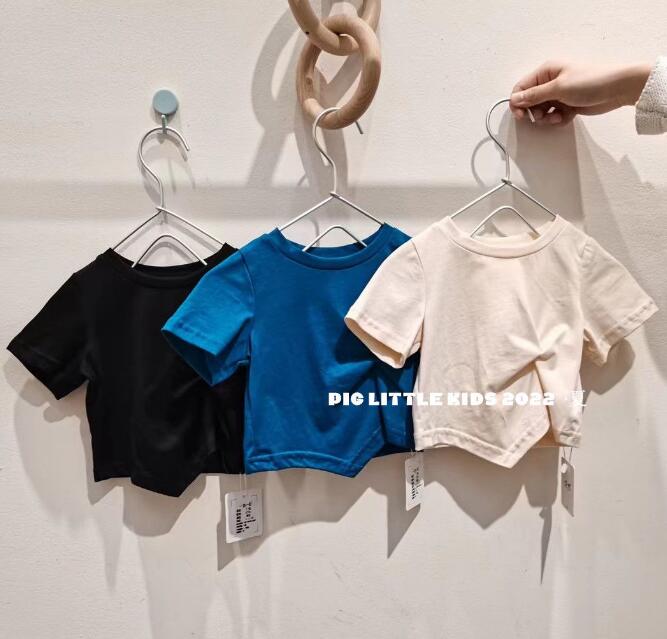 子供服★トップス★Tシャツ★半袖★韓国風子供服★キッズ女の子★無地★6色★80-130CM