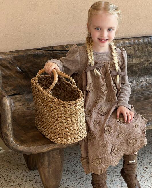 2023新品★子供服　吊りワンピース★90-150cm★