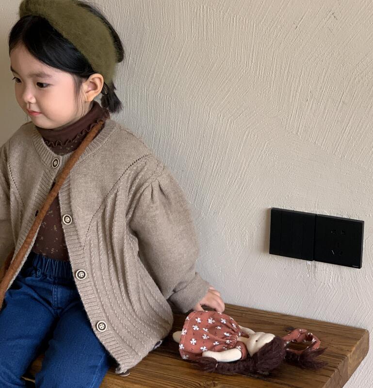2023年秋新品L★子供服　カーディガン★90-130cm★2色