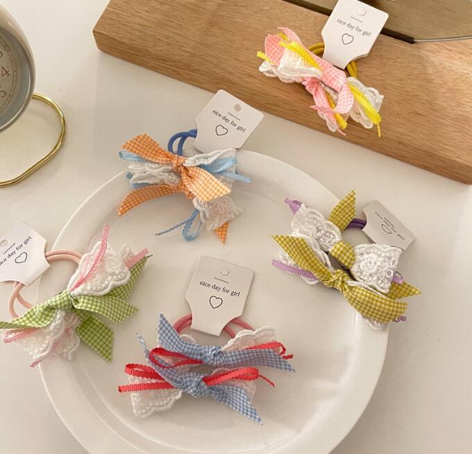 髪飾り★まとめ髪用★ヘアアクセサリー★子供用★キッズ女の子★ヘアゴム★2枚入り★多色