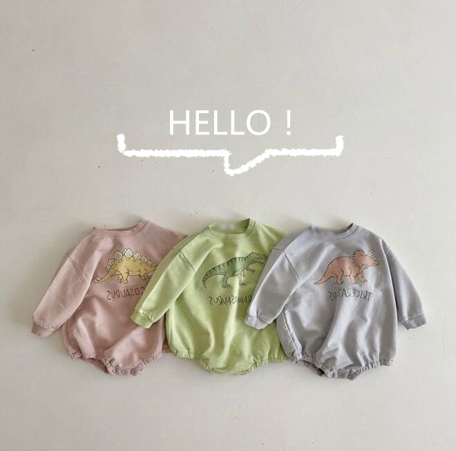 子供服★ロンパース★長袖★連体服★韓国風子供服★ベビー★男女兼用★3色★66-90CM