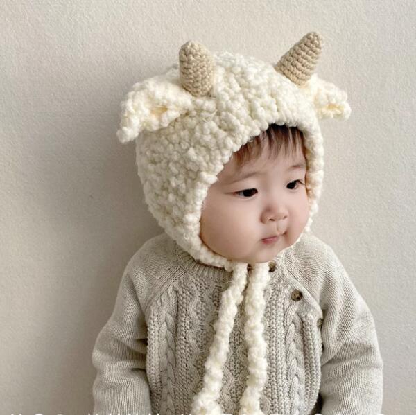 2023秋新品★子供用★ボア帽子　ハット★4色選べ