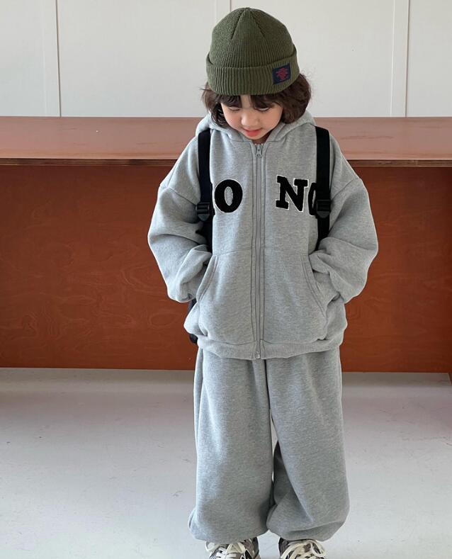 2023冬新品C★子供服　厚手コート+ズボン　セットアップ★90-150cm★