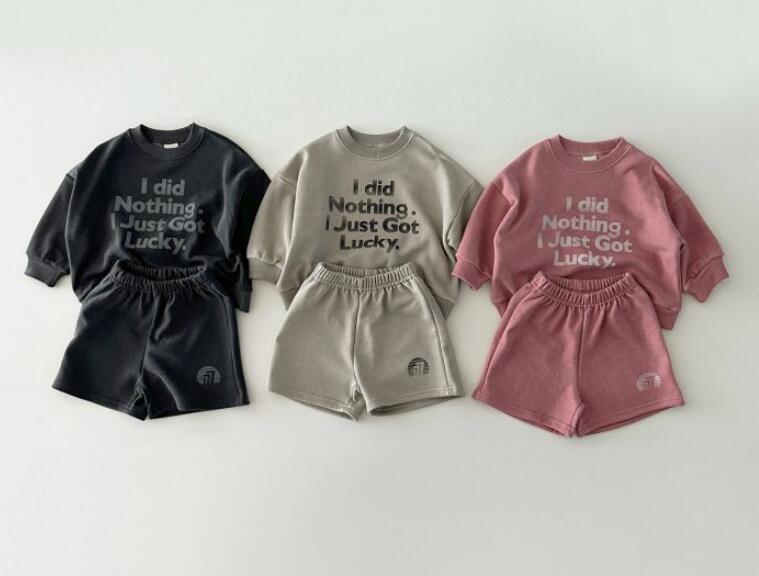 2023秋新作★キッズ服　トップス+ズボン　セットアップ★80-130★3色