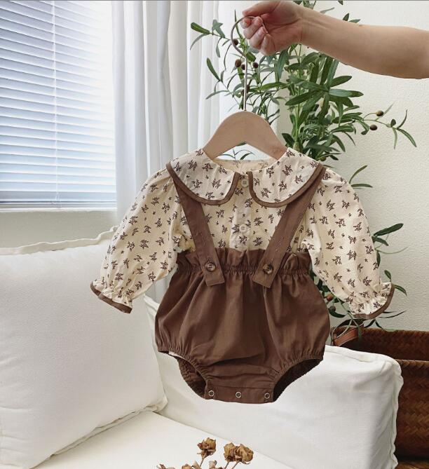 2023★春秋新作★韓国風子供服★トップス+サロペット2セット★66-90CM