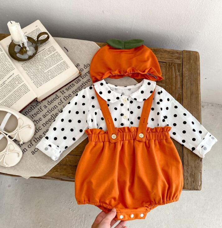 2023★春秋新作★韓国風子供服★トップス★サロペット★分けて販売★2色66-90CM