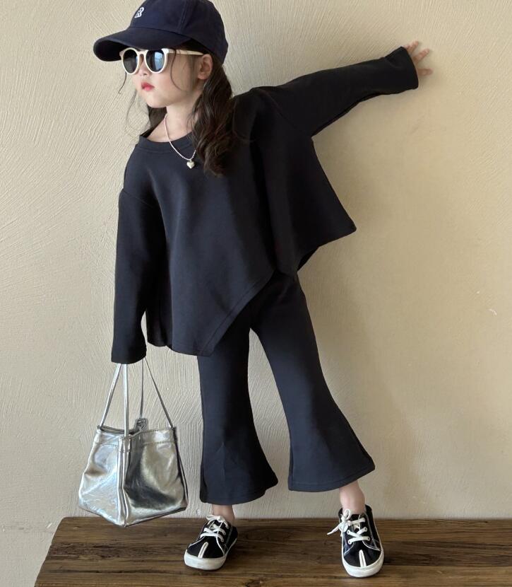 2023★春秋新作★韓国風子供服★トップス+ズボン2セット★7-17