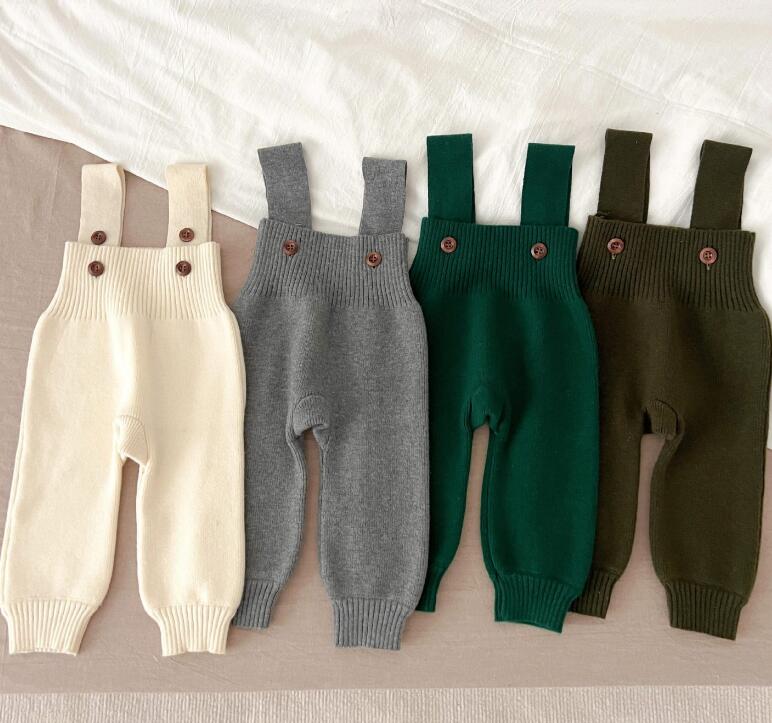 2023年秋新品★ベビー服　ニットサロペット★66-100cm★9色