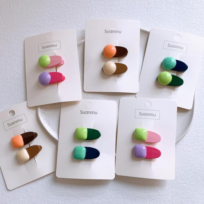 髪飾り★まとめ髪用★ヘアアクセサリー★子供用★キッズ★ヘアピン★2枚入り★多色