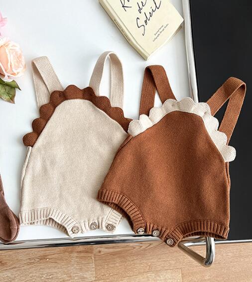 「2023秋」子供服★ロンパース★連体服★韓国風子供服★ベビー★袖なし★2色★66-100CM