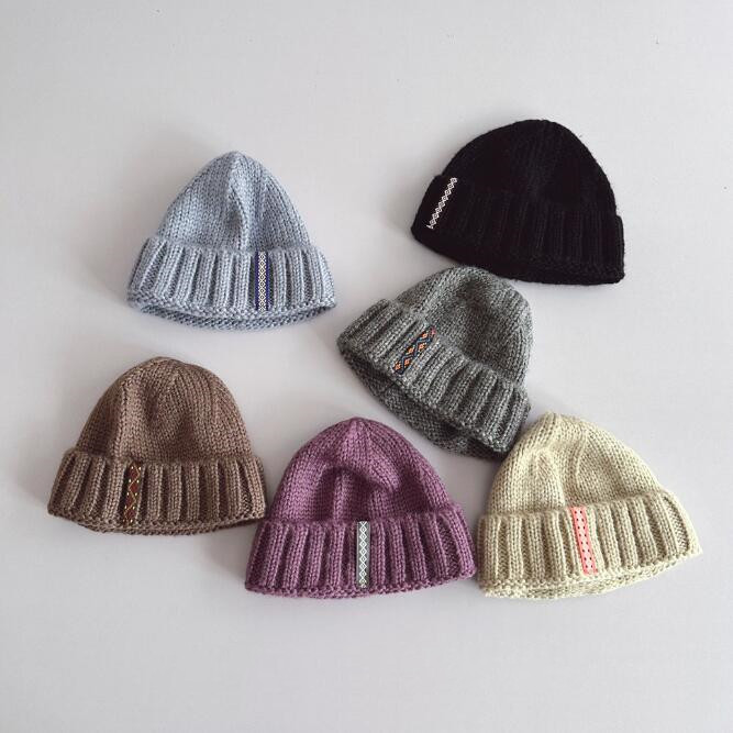 「2023秋冬」子供用★帽子★キッズ★ニット帽子★韓国風★男女兼用★暖かい★防寒★6色