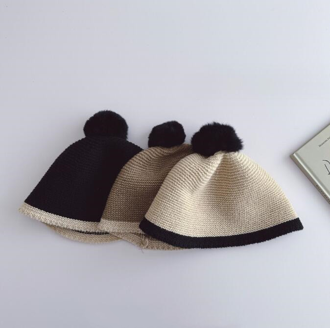 「2023秋冬」子供用★帽子★バケットハット★キッズ女の子★韓国風★暖かい★3色