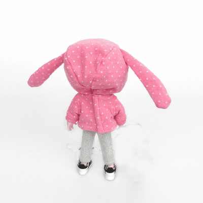 ドール用衣装 人形doll 着せ替え ob11/BJD/blythe/DDF/ymy/pd9/GSC 兎耳 トップス フード付上着 7色