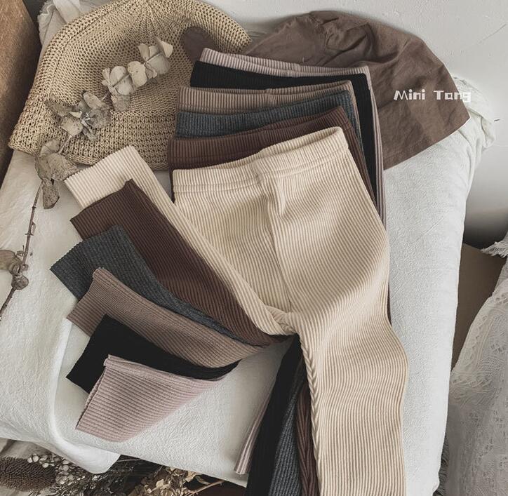 2023秋新作★キッズ服　タイツ　ズボン★80-130★6色