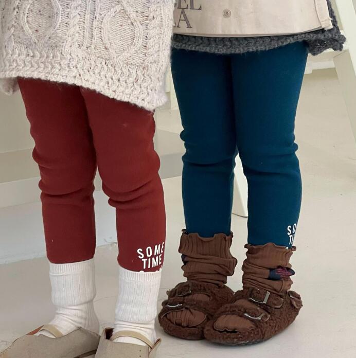 2023秋冬J★子供服　厚手ズボン　タイツ★80-140cm★6色