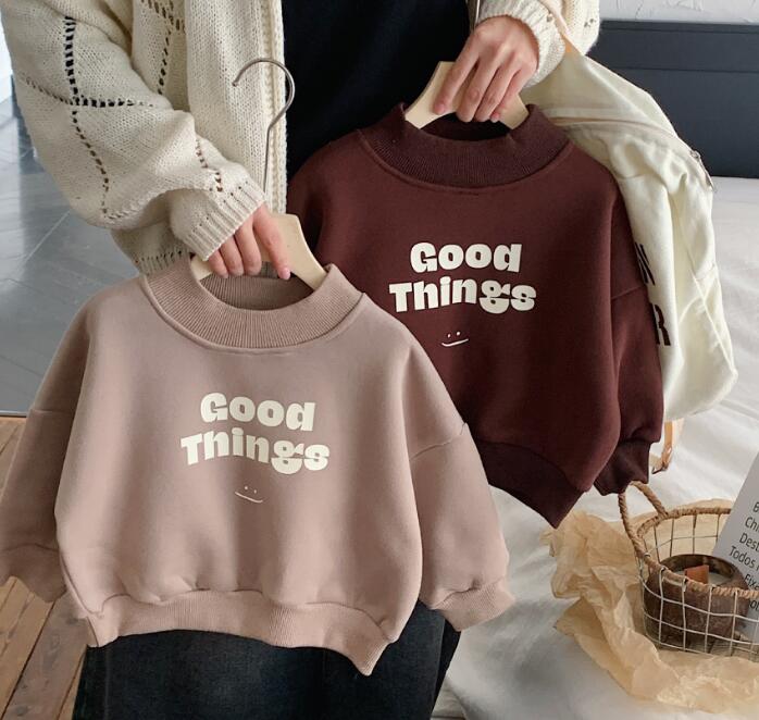 2023秋冬★キッズ服　裏起毛付きトップス★80-130★2色