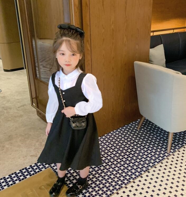 2023★春秋新作★韓国風子供服★トップス+ワンピース2セット★7-15