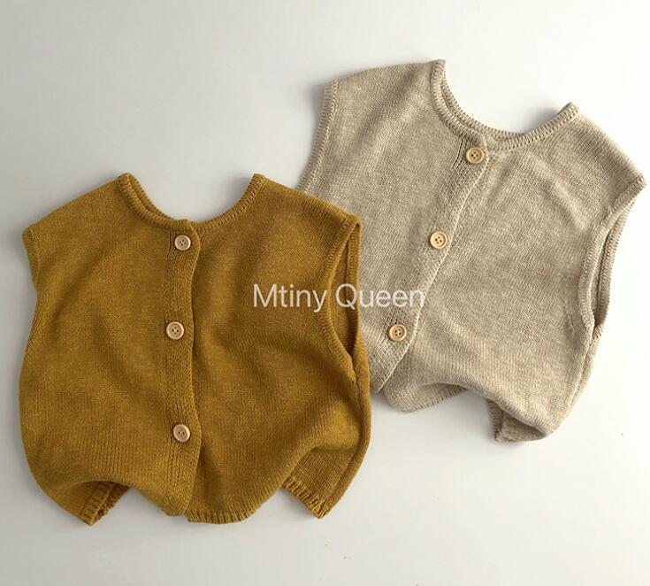 2023秋冬★キッズ服　ニットベスト★80-130★2色