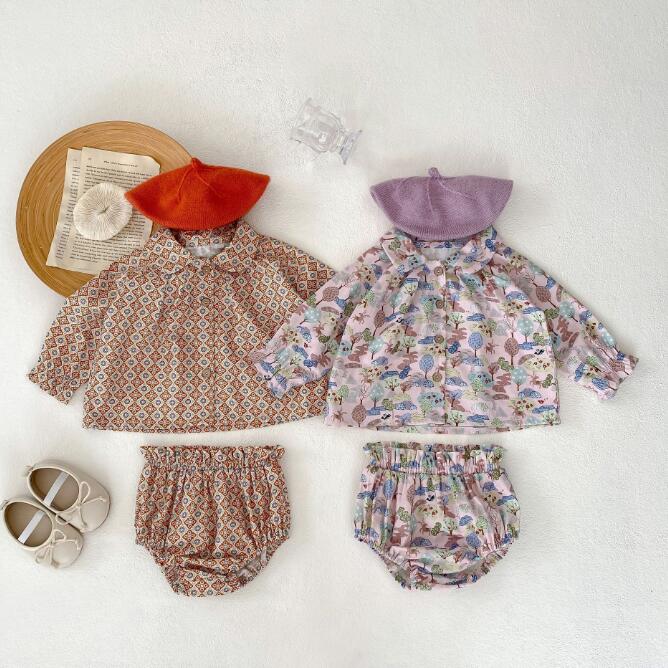 子供服★トップス+パンツ★セットアップ★可愛い★ベビー★2色★66-100CM