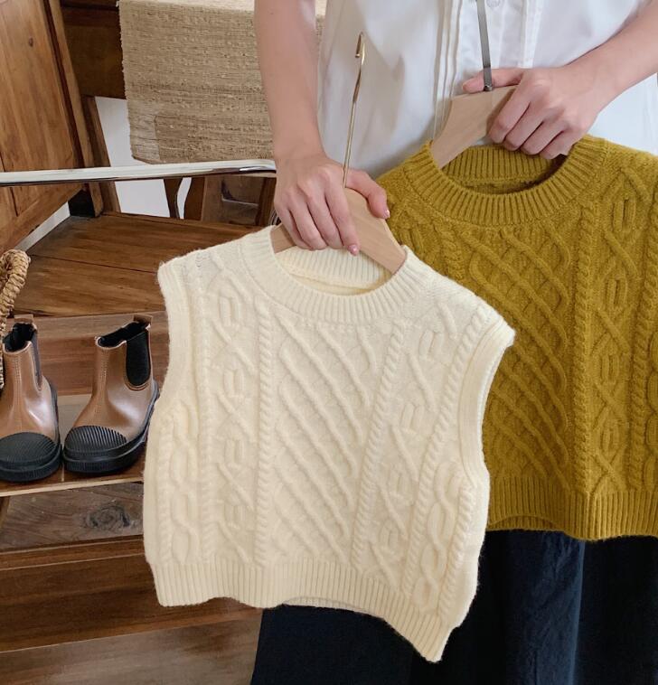 2023秋冬★子供服　ニットベスト★90-130cm★2色