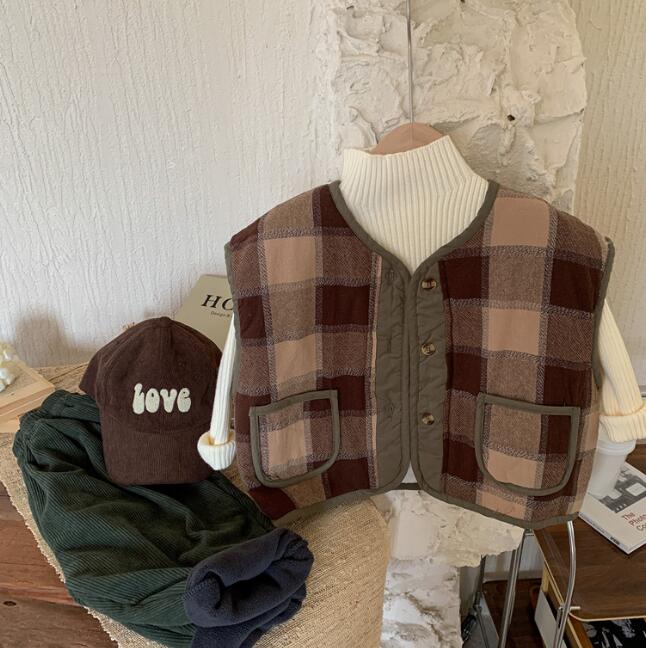 子供服★トップス★チョッキ★ベスト★韓国風子供服★キッズ★男女兼用★90-130CM