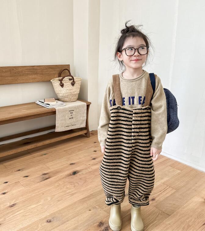 2023★秋冬新作★韓国風子供服★サロペット★2色80-130CM