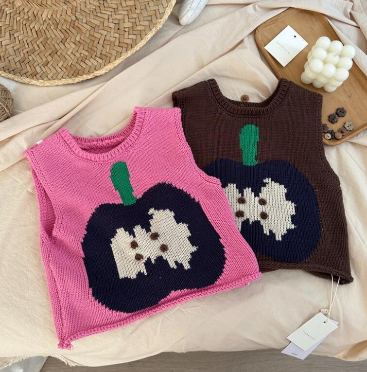 2023★春秋新作★韓国風子供服★チョッキ★2色80-130CM