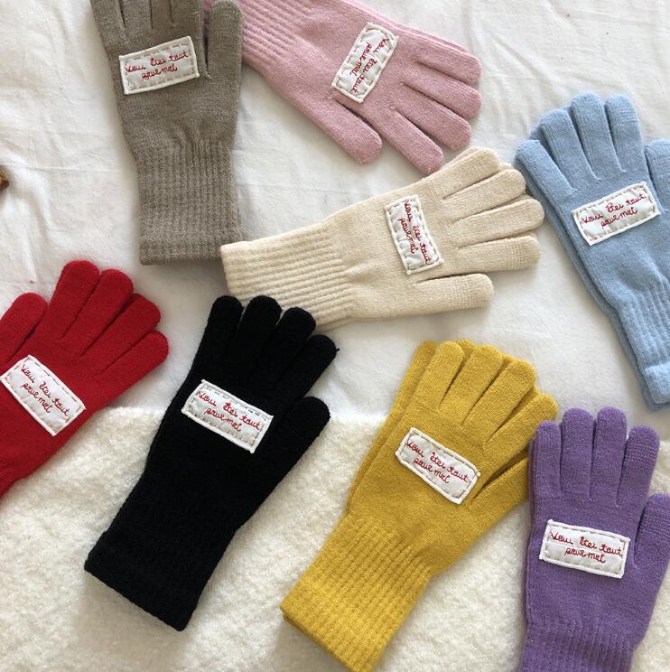 冬新品★レディース用★ニット手袋★8色選べ