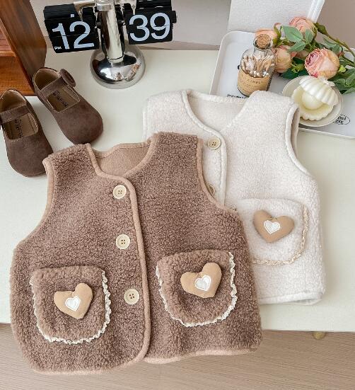子供服★トップス★ベスト★チョッキ★キッズ女の子★韓国風子供服★2色★90-140CM
