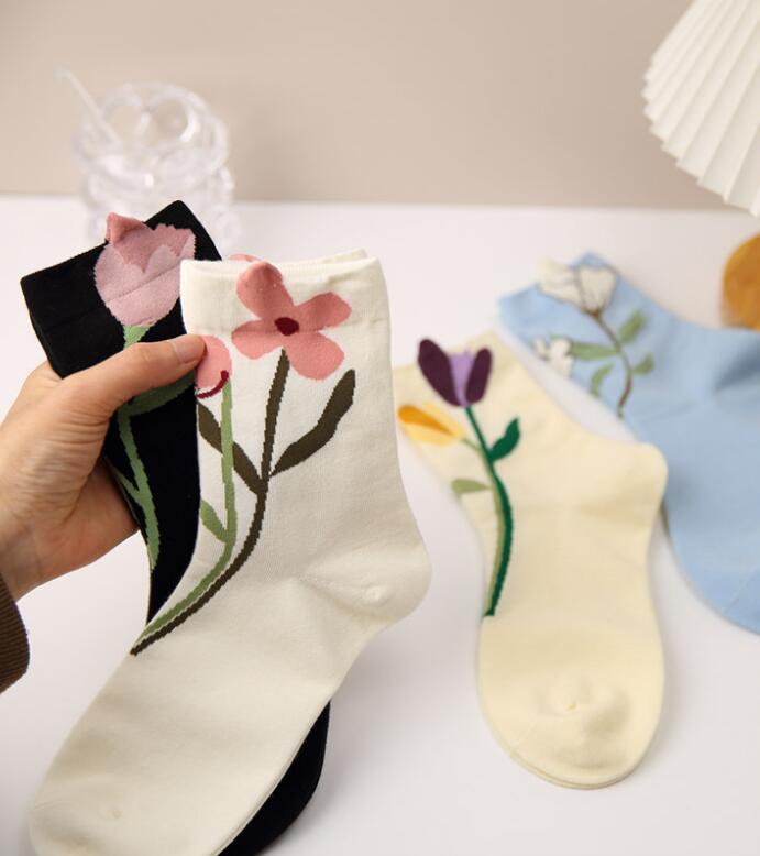 2023★春秋新作★ソックス★レディース靴下★4色