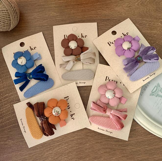 髪飾り★まとめ髪用★ヘアアクセサリー★子供用★キッズ★ヘアピン★3枚入り★多色