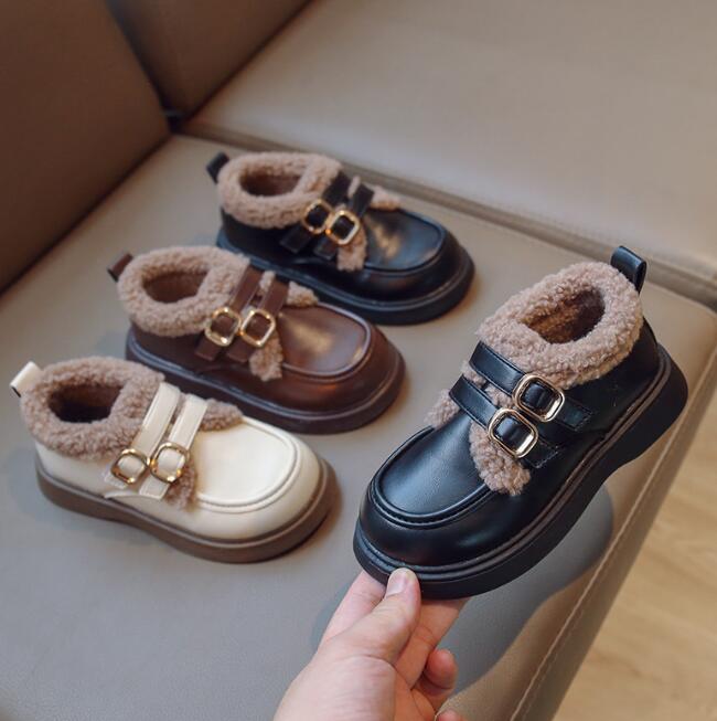 靴★子供靴★シューズ★キッズ女の子★裏起毛★暖かい★3色★23-36#