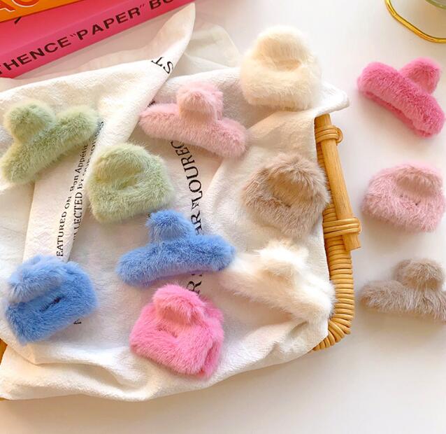 髪飾り★まとめ髪用★ヘアアクセサリー★子供用★ヘアピン★ヘアクリップ★ふわふわ★多色