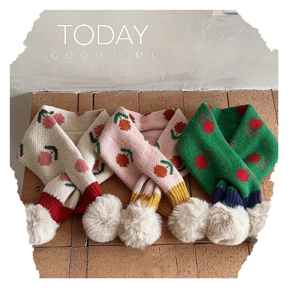 子供用★マフラー★防寒★襟巻き★ネックウォーマー★キッズ★男女兼用★暖かい★ドット★11色