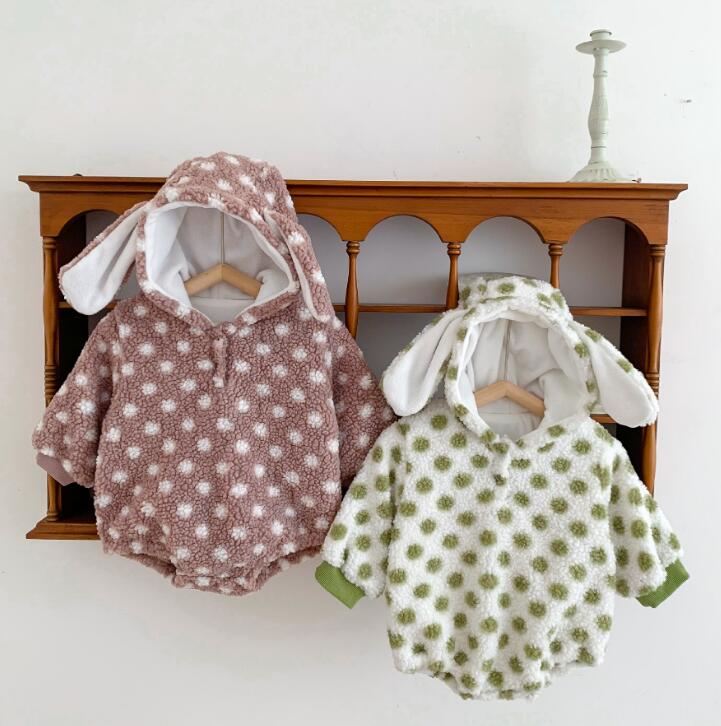 2023秋冬★ベビー服　厚手　ロンパース★66-100★2色