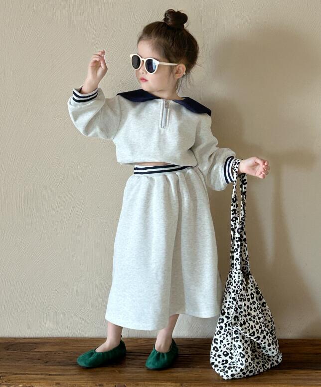 2024年新品★子供服 　トップス+ズボン　セットアップ★90-140cm★2色