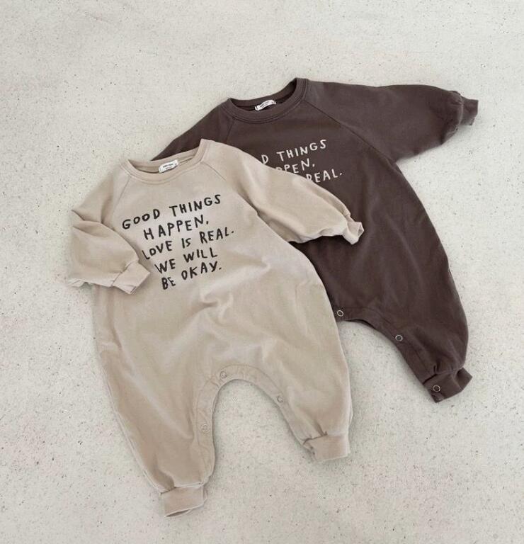 2024★春秋新作★韓国風子供服★ロンパース★2色66-90CM