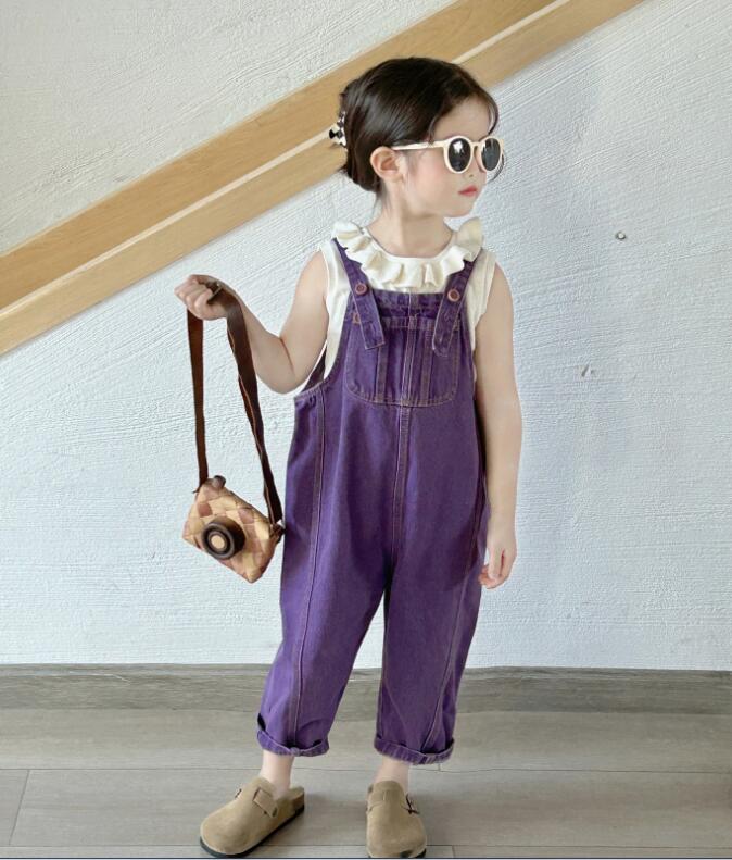 2024年新品★子供服 　ニットベスト&サロペット分けて販売★90-140cm★