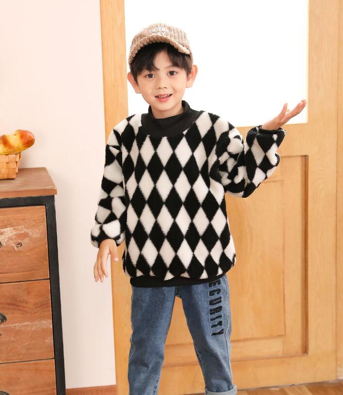 在庫処理★秋冬新作★韓国風子供服★トレーナー★裏起毛★80-160CM