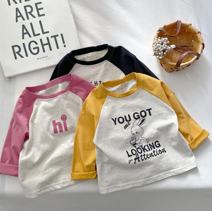 2024★春秋新作★韓国風子供服★Tシャツ★3色80-150CM