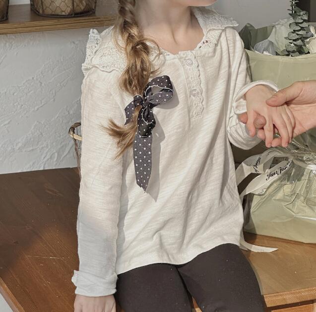 「2024」子供服★トップス★Tシャツ★長袖シャツ★韓国風子供服★キッズ女の子★90-130CM
