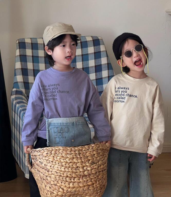 2024年新品J★子供服　長袖トップス★80-140cm★2色