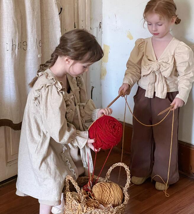 2024年新C★子供服　ワンピース★90-150cm★