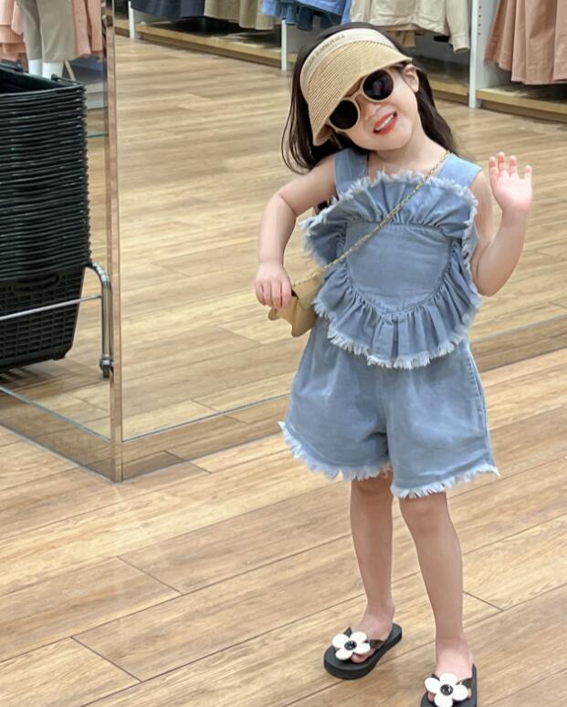 2024夏新品★子供服 　トップス+ズボン　セット★90-140cm★