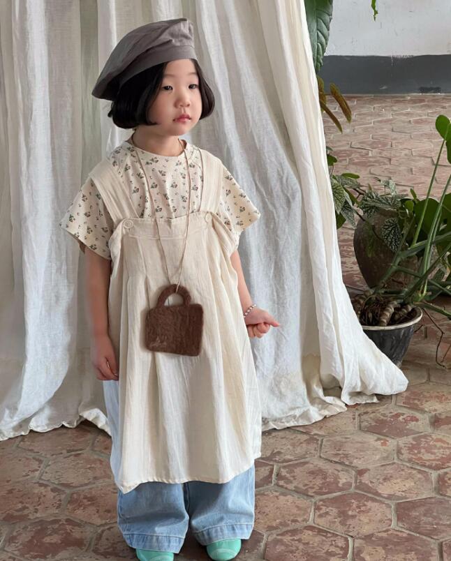 2024夏新品J★子供服　吊りワンピース★80-140cm★