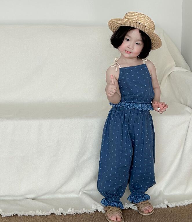 2024年新品★子供服 　トップス+ズボン　セット★90-140cm★2色