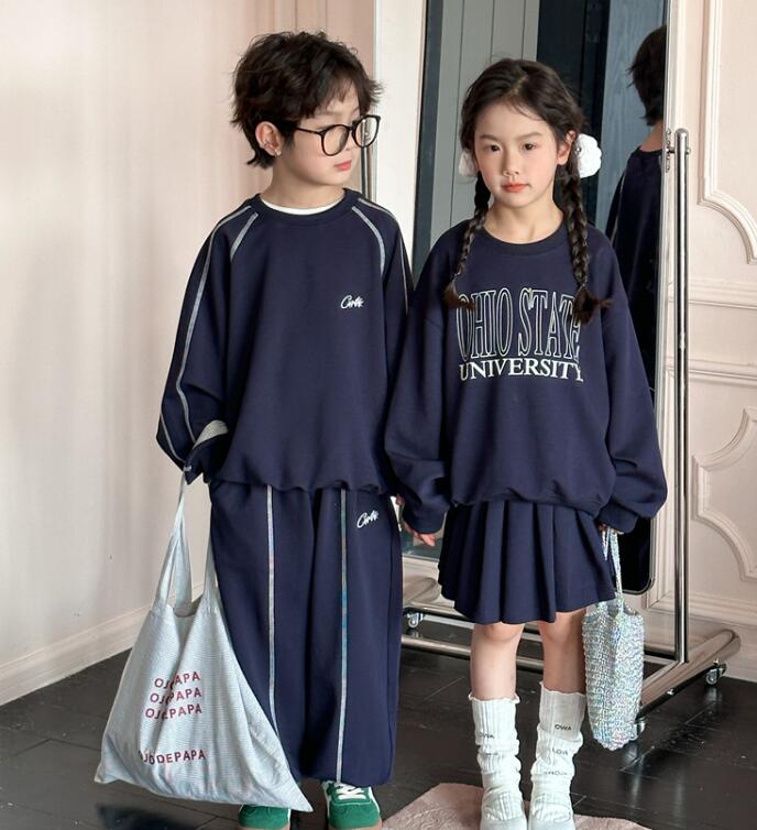 2024年新品★子供服 　トップス+ズボン　セット★90-140cm★2色