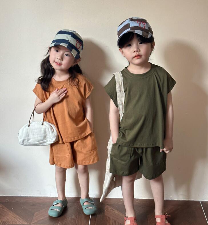 2024★春夏新作★韓国風子供服★トップス+ズボン2セット★2色80-150CM